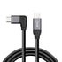 cablecc 10Gbps USB-C USB 3.1 Type C Gen2 Male Data Video Cable, 90 Degree Angled, 50cm with E-Marker