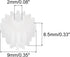 20 16 16102B 0.5) MECCANIXITY Pcs Plastic Gears Teeth Plastic Motor Gear Model Reduction Gear for RC Car Model DIY