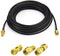 Superbat RF Coaxial SMA Male to SMA Female Bulkhead RG174 6.56ft Cable + 3pcs RF Coax SMA Adapter Kit for SDR Equipment