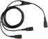 VoiceJoy Quick Disconnect Y Training Cord for Jabra GN Headsets, Ideal for Coaching and Supervising