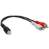 Cmple - 2 RCA Male to 1 RCA Female Stereo Audio Y-Cable, Gold Plated