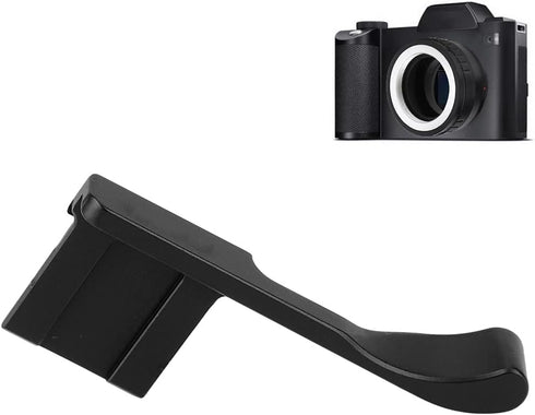 Thumb Up Grip, Aluminum Alloy Hot Shoe Hand Grip for X 100F, X A5, X A3, X Pro2 Mirrorless Camera (Black)