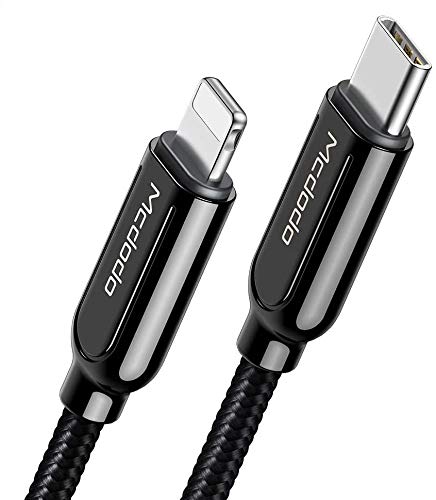 mcdodo Type C to Phone 14/13/12/11 Pro Max - PD Fast Charge Cord, Nylon Braided Sync Charge USB Data 6FT