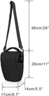 CADeN DSLR/SLR Camera Shoulder Bag: Large, Waterproof Case with Adjustable Shoulder Strap, Compatible for Nikon, Canon,