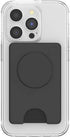 PopSockets Phone Wallet with Expanding Phone Grip, Card Holder, Solid PopWallet - Black