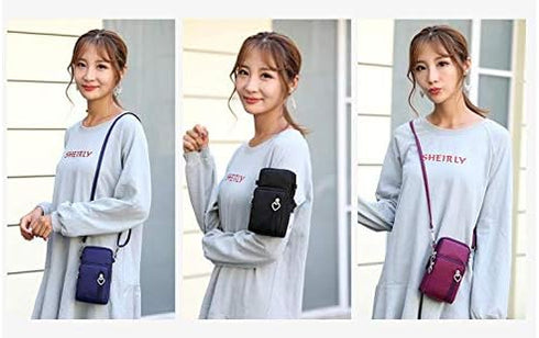 Small Crossbody Bag Case Cell Phone Shoulder Purse Wallet Armband for iPhone 13 14 15 Pro Galaxy S23 S24 S22 S21 Pixel