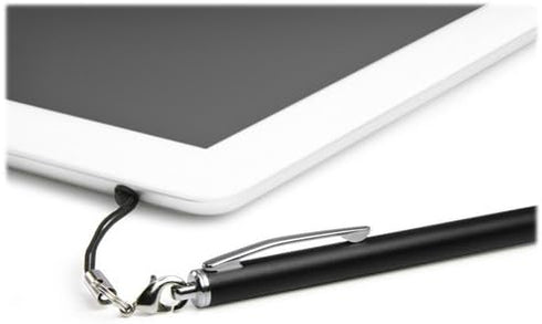 BoxWave Stylus Pen Slimline Capacitive for iPad Mini 1st Gen - Crimson Red, Slim Barrel Rubber Tip Stylus
