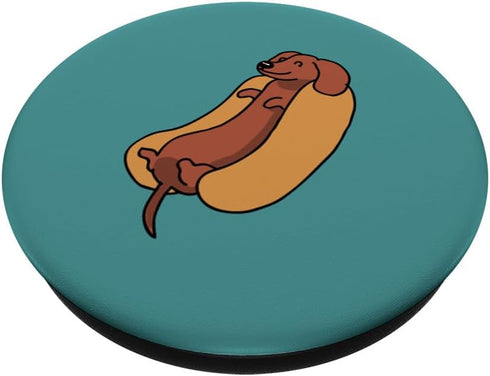 Dachshund Dog Doxie Wiener Blue Cute Funny Gift PopSockets PopGrip - Swappable Grip for Phones