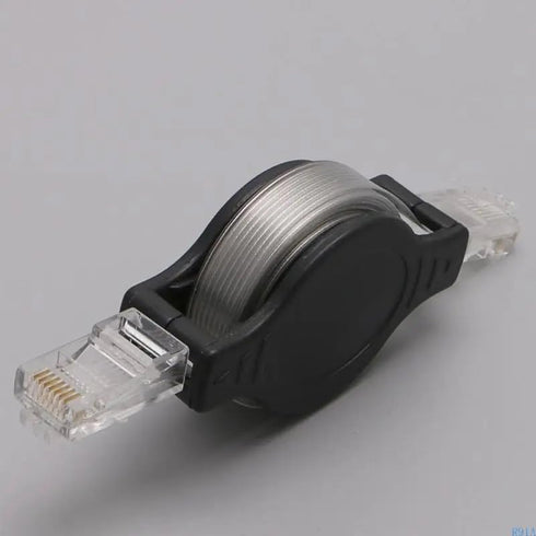 ThtRht 2 Pack 5FT Cat5 Retractable Ethernet Cable Lightweight Portable Internet Cable Network Cord LAN Cables Ethernet