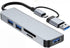 HCUSR 5 1 3.0/2.0, USB-C Hub Splitter in with USB SD/TF Splitter Card Reader, Aluminum Docking Station USB Hub