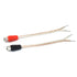 2-Pack RCA Female to Speaker Wire Adapter Cable, 5.5-inch/14cm - Black/Red, Audio Video Conversion