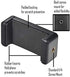 GearFend Universal Smartphone Tripod Mount for All iPhones, Samsung Phones and Most Mobile Phones Plus Microfiber