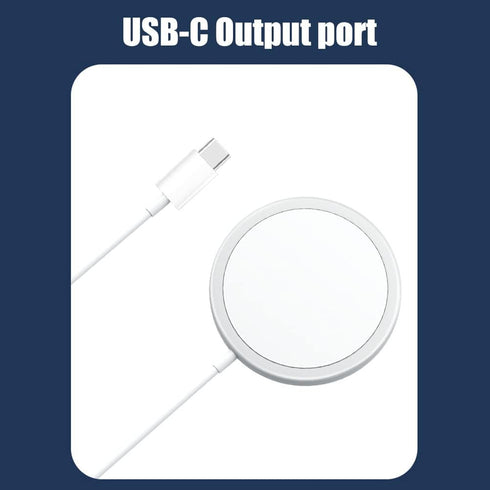 15W Wireless Charging Pad for iPhone 13/12 Series, iOS Earbuds Pro, Wireless Charging Station Mat (White)