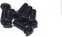 Monoprice M6 16mm (50 Sets) 12/24 x Server Rack Mount Cage Nuts, Screws and Washers Zinc Plated, Black, for Cabinet