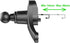 ThtRht 2 Pack 0.67in 17mm Air Vent Clips Universal Car Mount Joint Ball Head Base Stander Grip Holder Air Outlet Hook