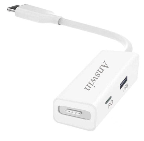 Mag-Safe to USB C Adapter, 3-in-1 Mag-Safe 1 & 2 Adapter for iPhone 15 Series, M1/M2 MacBook
