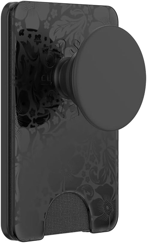 PopSockets Phone Wallet with Expanding Grip, Phone Card Holder, Wireless Charging Compatible - Laced