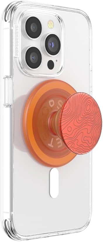 PopSockets Phone Grip Compatible with MagSafe, Wireless Charging Compatible Phone Holder, Into The Woods - Alum Topo