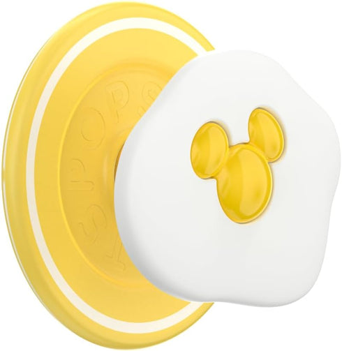 PopSockets Round Phone Grip Compatible with MagSafe, Disney Breakfast Buddies - Sunny Side Up, Adapter Ring Included,