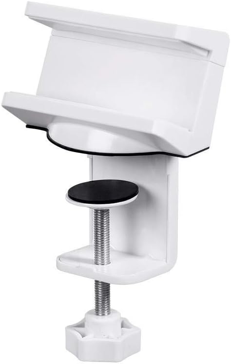 Monoprice Desk Clamp Holder for Surge Protectors, Power Strips, USB Hubs - White, Designed for Sit-Stand Desks