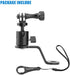 Motorcycle Rearview Mirror Mount for GoPro, Aluminum Bracket Holder (360 Degree Rotation & 10mm Hole) Compatible with