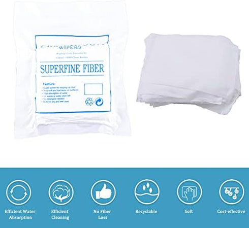 Screen Wipes, 100 Pieces of 6-Inch Mobile Phone LCD Cleaning Cloth, Anti-Static Microfiber Dust Wiper
