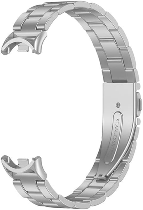 XIHAMA Mi Band 8 Watch Band - Stainless Steel Metal Band Replacement Strap Compatible for Xiaomi Mi Band 8 Tracker smartwatch