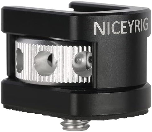 NICEYRIG Cold Shoe Mount Adapter with 1/4’’ Mounting Screw for Microphone Flash LED Video Light - 499