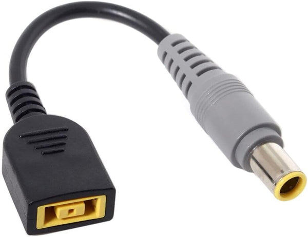 JMT DC 7.9 x 5.5mm Round Jack to Square USB Plug Converter - Laptop Power Adapter Connector for Lenovo ThinkPad