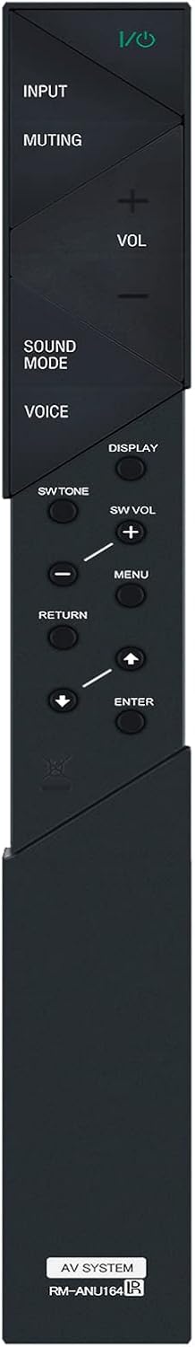 RM-ANU164 Replacement Remote Control for Sony Soundbar System, fit for 1-492-449-12 HT-ST7 HT-ST3 SA-WST7 SS-ST3