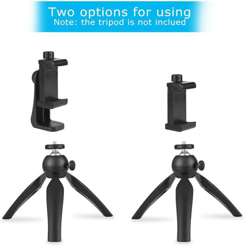 Reflex Camera 1/4" 58-105mm Universal Smartphone Clamp Holder Adapter, Screw Mount Adjustable Phone Mount for Tripods