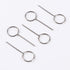 Pokinge 50pcs/Pack Eject Pin,Sim Card Tray Remover Metal Mobile Phone Removal Card Pin Smartphone Card Needle Phone Key