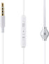 Yoidesu Universal 3.5mm Jack Acoustic Hollow Air Tube Earbuds, Wired Cell Phone Earpiece with Microphone (White)