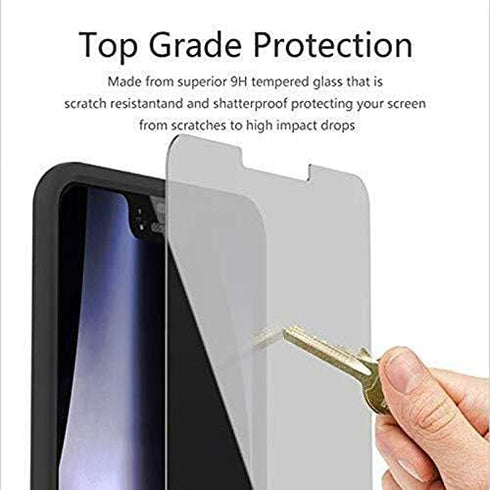 Anti-spy Glass Screen Protector for Google Pixel 3, Premium Clear Anti Scratch Anti-peeping Tempered Glass