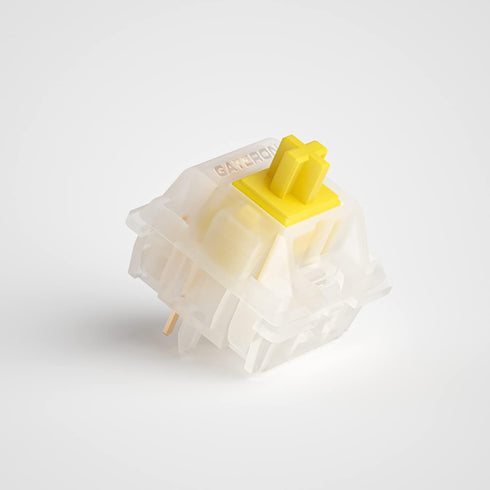 Gateron Milky Yellow Pro V2 Switches, Pre-lubed Linear 5 pin for All MX Mechanical Keyboards (108PCS, Milky Yellow Pro)