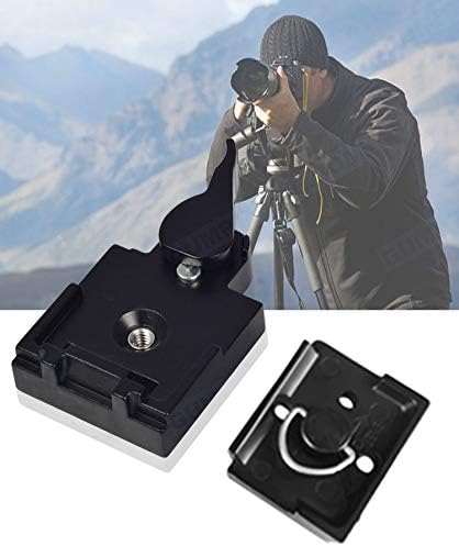 UTEBIT 323 RC2 Quick Release Plate - Metal Rapid Adapter with 1/4" and 3/8" Camera Screw for Manfrotto Tripod