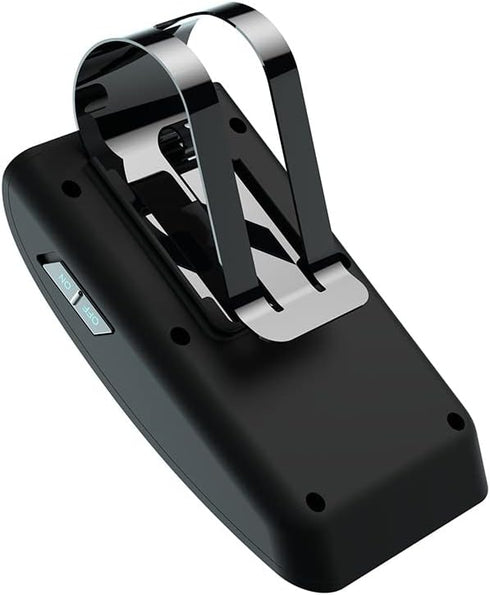 Handsfree Bluetooth Car Kit, Auto Power On Navigation Assistant, Visor Bluetooth Receiver with Back Clip
