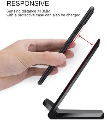 UrbanX Wireless Charger Stand, Qi-Certified for Motorola Moto Maxx, 10W Fast-Charging (No AC Adapter Included)