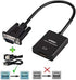 zdyCGTime 1080P VGA to HDMI Converter Adapter, Output VGA Male to HDMI Female Audio Video Cable Converter Adapter