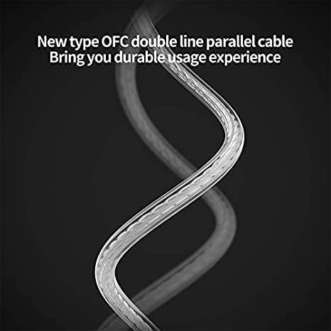 CCA CRA Ultra-Thin Diaphragm IEM Earphones - Dynamic Driver Bass Earbuds, 2Pin Cord, Compatible with iPhone, Android,