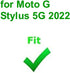 Replacement Single Sim Card Tray SD Slot Holder for Motorola Moto G Stylus (5G) 2022 XT2215 - Steel Blue