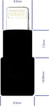 Slim_Lightning_Extender_Black : Tiny, Slim Male to Female Lightning Extender, Compatible with iPhone, iPad, iPod with 8-pin Lightning Connector. Compatible i10L, 10L_Pro Splitter.