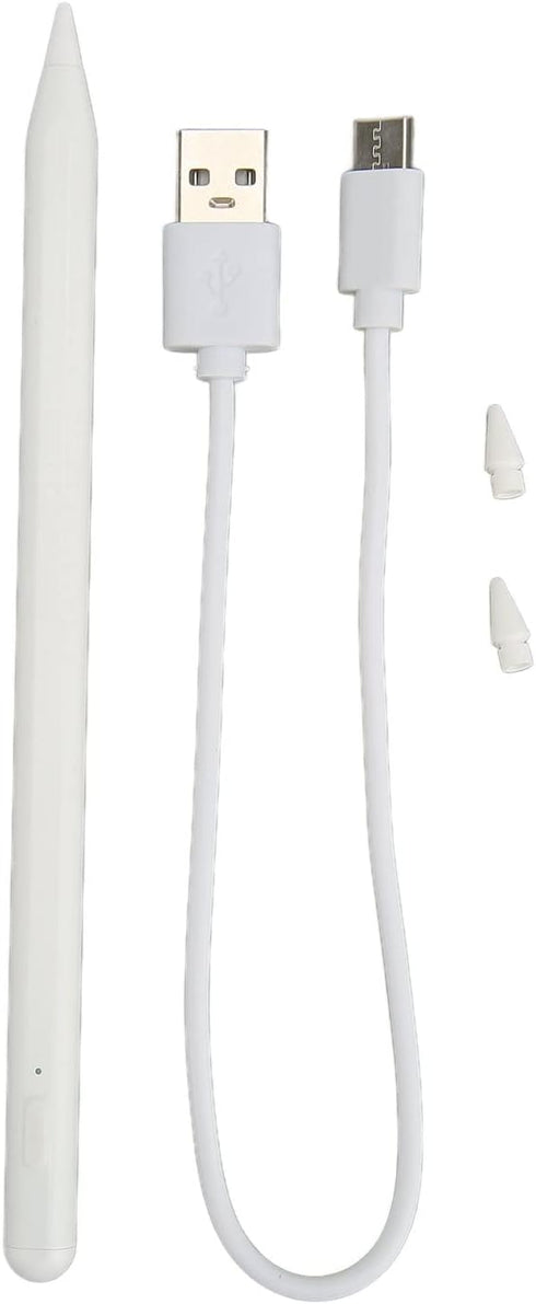 Tablet Stylus Pen, Capacitive Power Touch Pen with Magnetic Adsorption and 2 Interchangeable Nibs