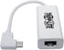 Tripp Lite Right Angle USB C to Ethernet Adapter, Thunderbolt 3 to Gigabit Ethernet Adapter, USB 3.1 Gen 1