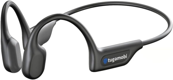 SA04 Black Bone Conduction Headphones, Lightweight Open-Ear Wireless Sport Headphones with Microphones