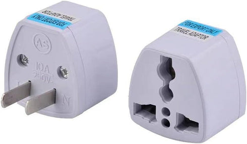 Travel Power Adapter, High Performance Universal UK EU AU to US Plug Adapter Converter (2 Pack)
