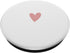 Rose White Minimalist Heart PopSockets Standard PopGrip
