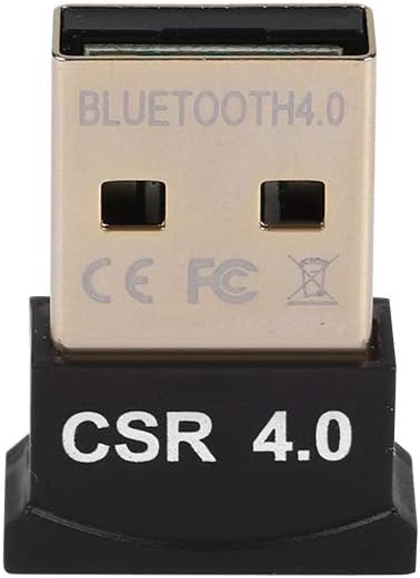 ASHATA CSR4.0 Mini USB Bluetooth Adapter Wiress Dongles Receiver Wiress Bluetooth Adapter for Windows Mouse Keyboard Headset