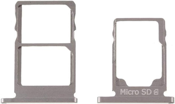 Unknown SIM Slot Micro SD Card Tray Holder Replacement for Nokia 5.1 (Silver)