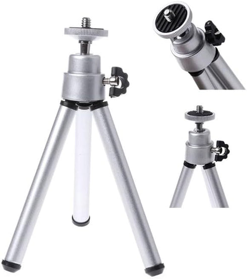 Reflex Camera 5.9-7.9in Lightweight Extendable Mini Tripod Aluminum Desktop Table Stand for Smartphone, GoPro, Webcam